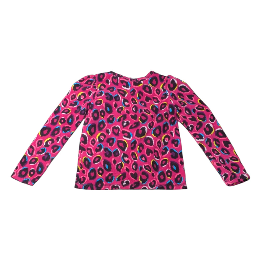 365 Kids - Garanimals  - Girls Shirt - Size 6 - Pink Animal Print-Fuzzy